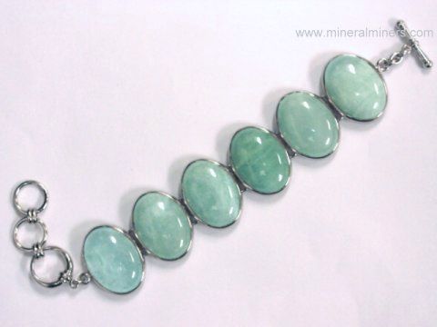 Aquamarine Bracelet - Sterling Silver