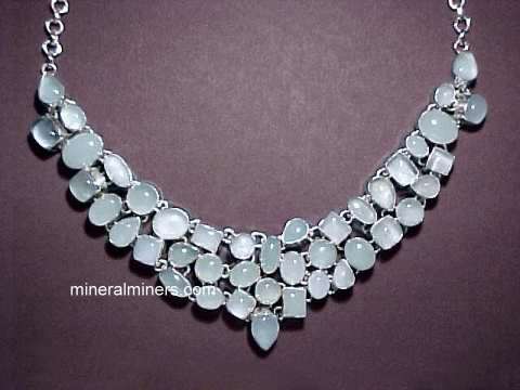 Aquamarine Sterling Silver Necklace